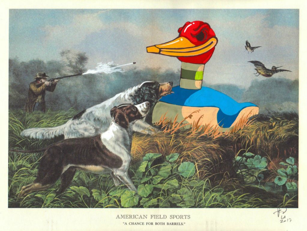 American Field SportsGouache on print, 2017