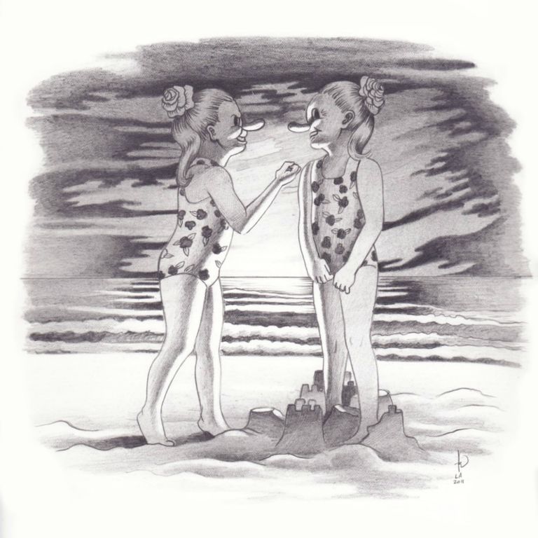 Mea CulpaGraphite on paper, 10 x 10 in, 2011