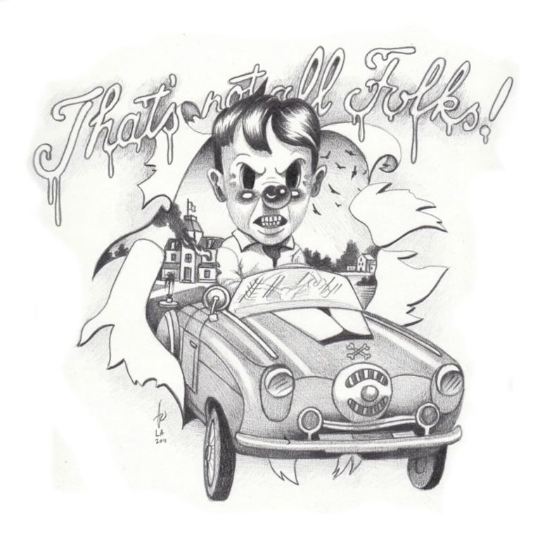 That's Not All Folks!Graphite on paper, 10 x 10 in, 2011