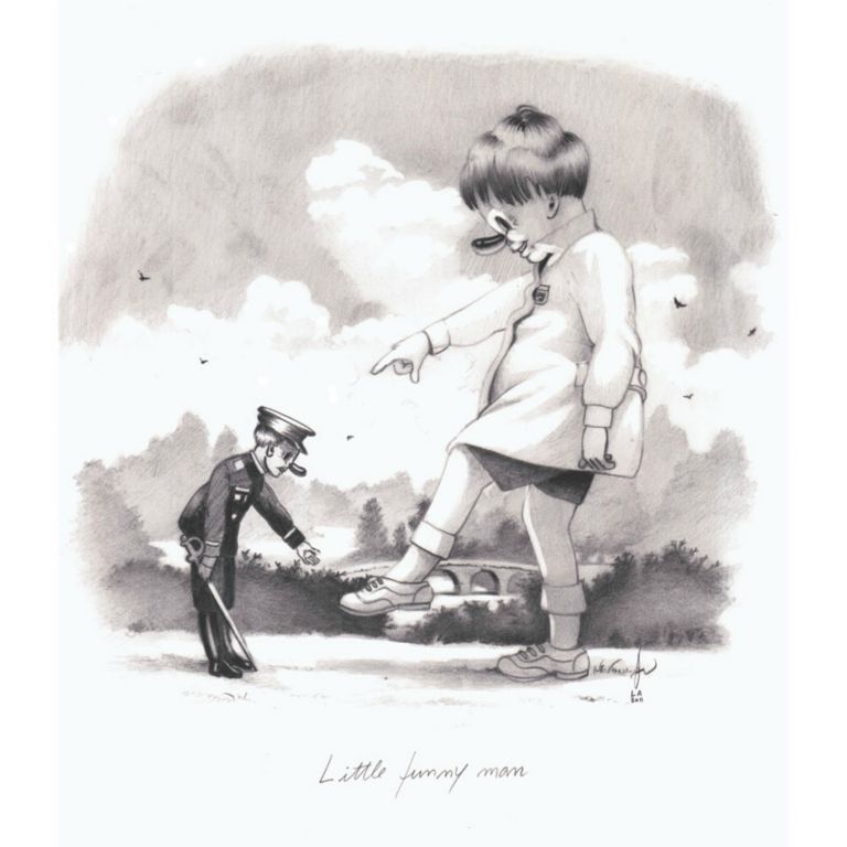 Funny Little ManGraphite on paper, 25 x 25 cm, 2011