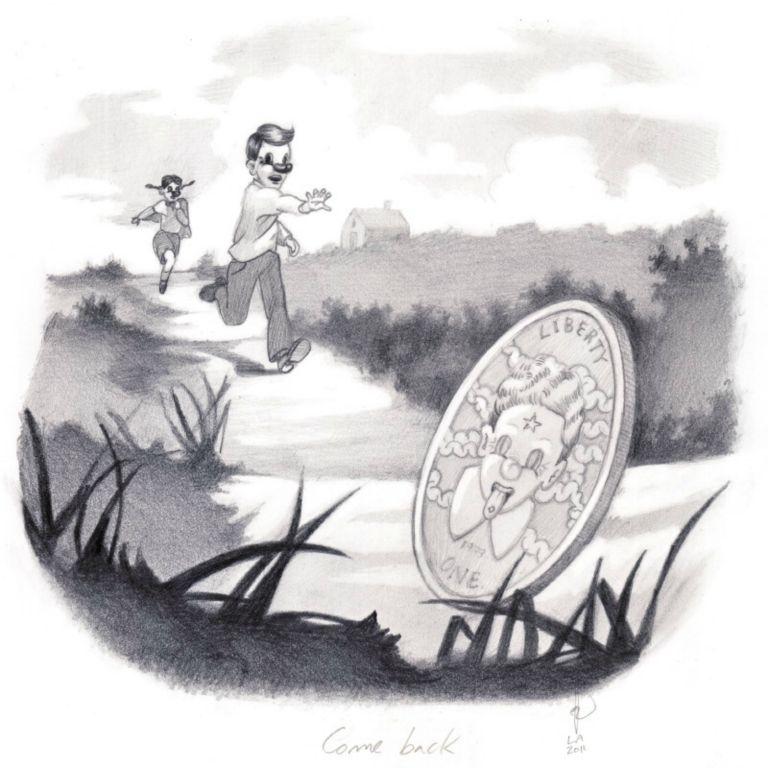 Come BackGraphite on paper, 25 x 25 cm, 2011
