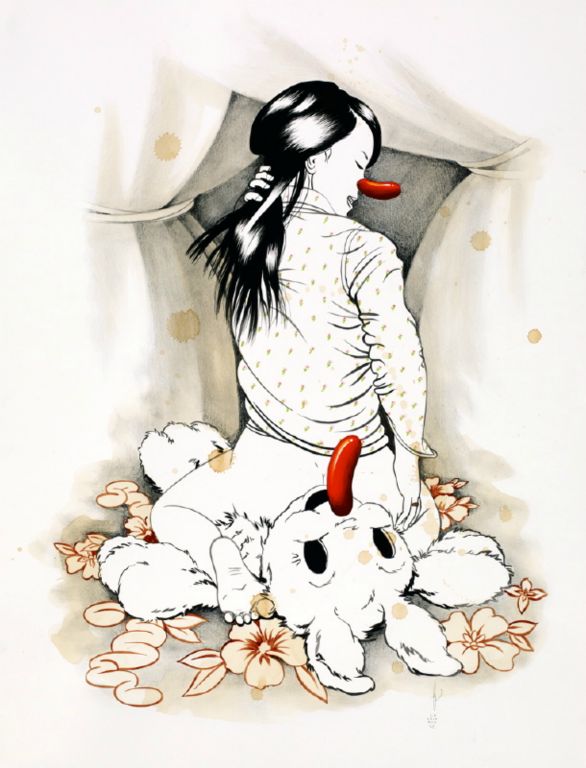 Addicted to Love SeriesMixed media on paper, 50 x 65 cm, 2010