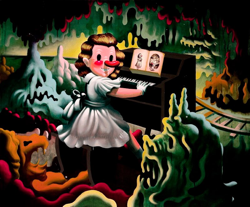 
Horrible Fanfaria, Acrylic on canvas, 120 x 100 cm, 2009
