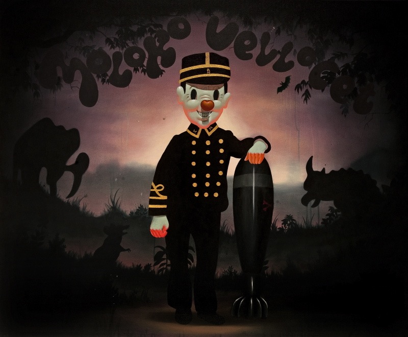 
Moloko Vellocet, Acrylic on canvas, 120 x 100 cm, 2009
