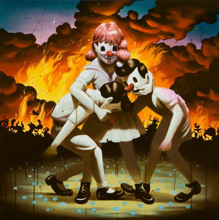 
The Winner Takes It All, Acrylic on canvas, 90 x 90 cm, 2010
