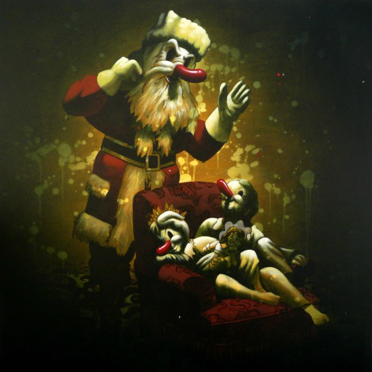 
Lie to Me, Acrylic on canvas, 100 x 100 cm, 2008

