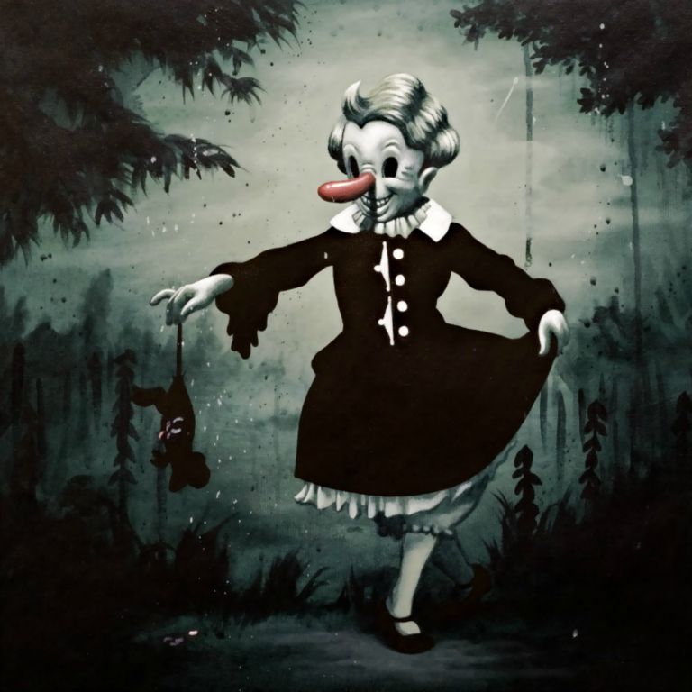 
Chick Habit, Acrylic on canvas, 50 x 50 cm, 2007
