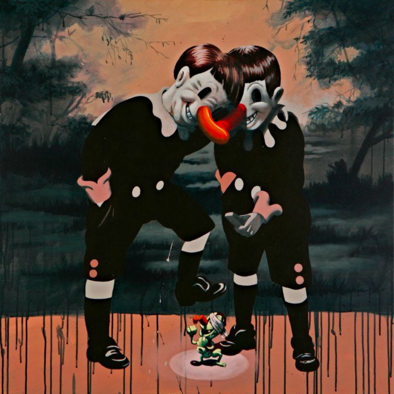 
I Put a Spell on You, Acrylic on canvas, 100 x 100 cm, 2007
