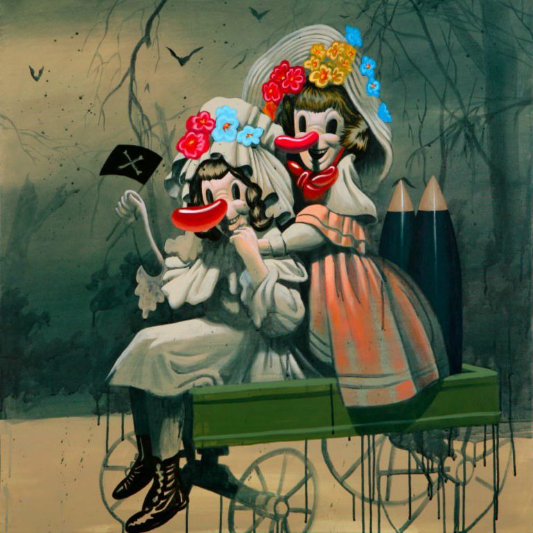 
Supplica a Mia Madre I, Acrylic on canvas, 100 x 100 cm, 2007
