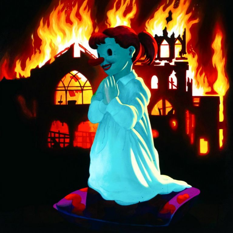 
We Don't Need No Thought Control, Acrylic on canvas, 36 x 36 in, 2011
