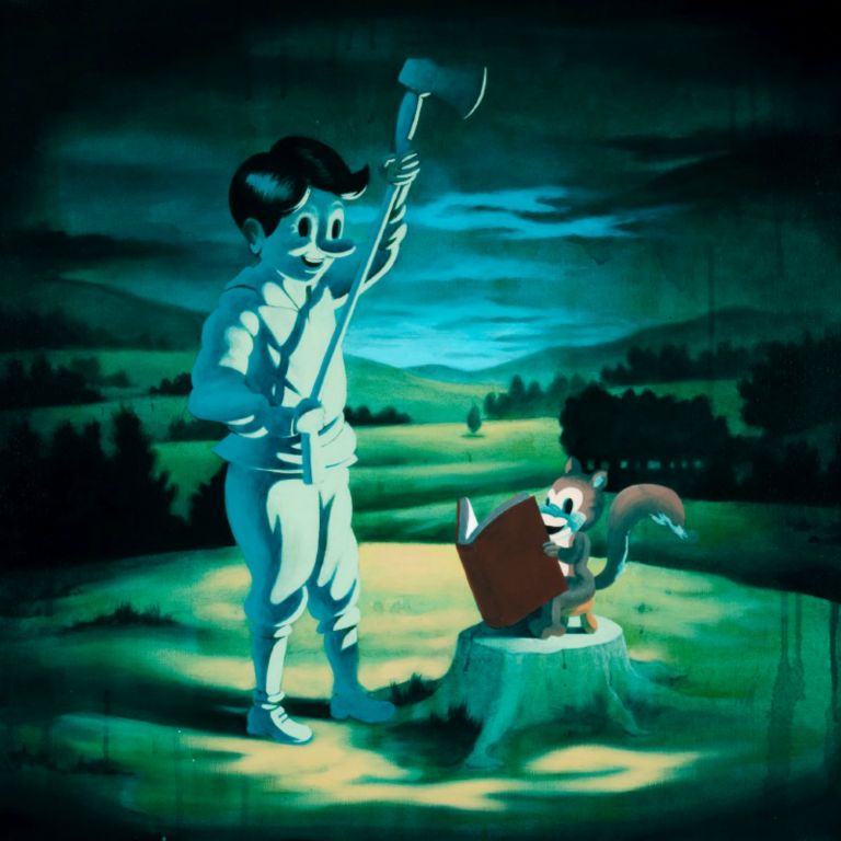
Can't Get It Out Of My Head, Acrylic on canvas, 36 x 36 in, 2011
