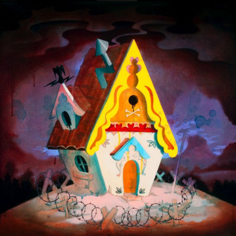 
Only in the House, Acrylic on canvas, 24 x 24 in, 2010
