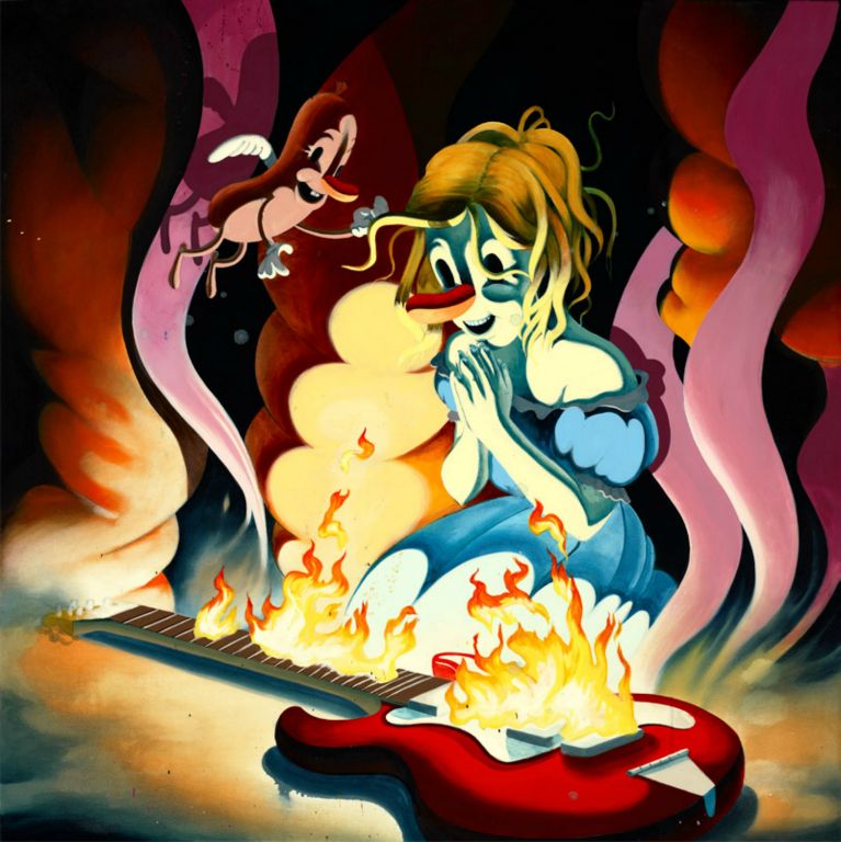 
I Wanna Be a Rock Star, Acrylic on canvas, 36 x 36 in, 2010
