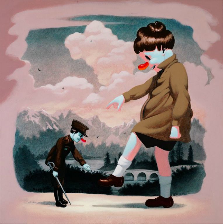 
Funny Little Man, Acrylic on canvas, 24 x 24 in, 2011
