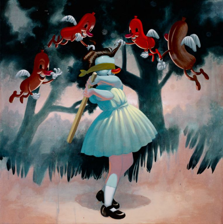 
Dancing in the Mist, Acrylic on canvas, 36 x 36 in, 2011
