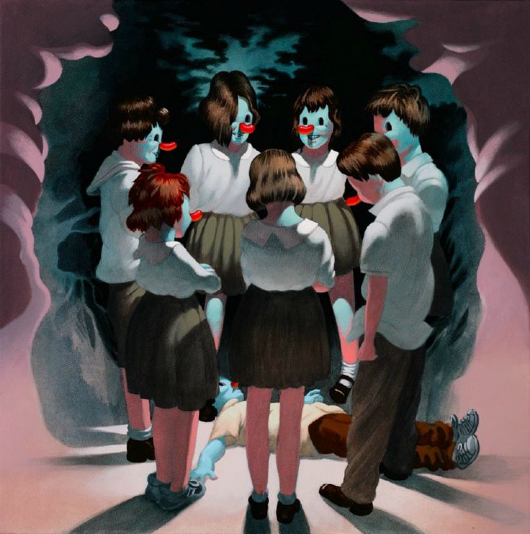 
Another One Bites the Dust, Acrylic on canvas, 24 x 24 in, 2011
