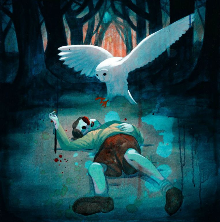 
Don't Be Afraid of the Dark, Acrylic on canvas, 24 x 24 in, 2011
