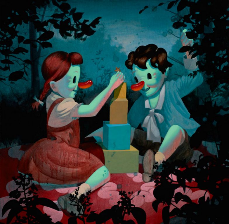 
Breaking the Law, Acrylic on canvas, 36 x 36 in, 2012
