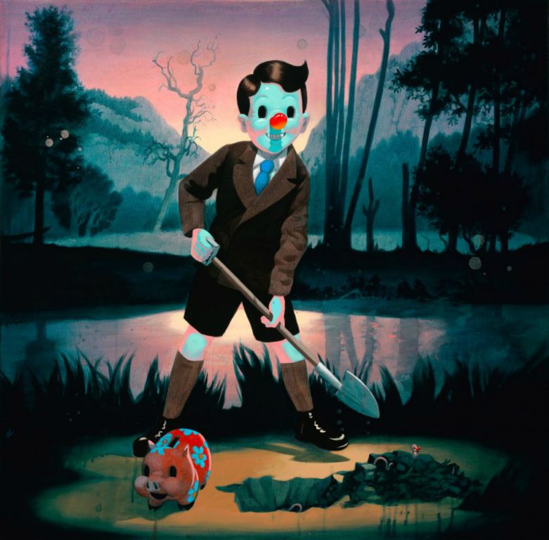 
The Big Boss, Acrylic on canvas, 36 x 36 in, 2012
