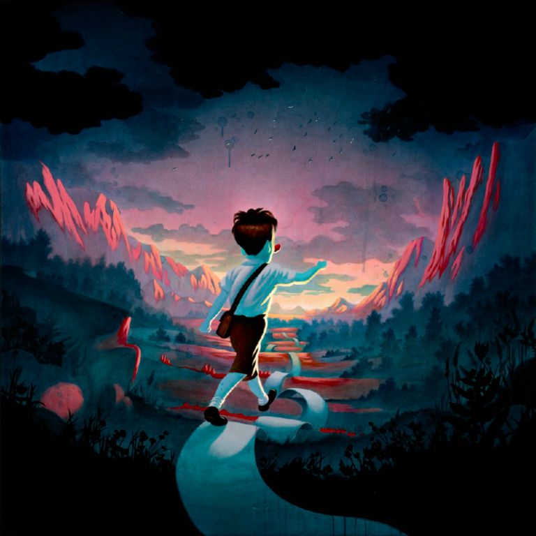 
Flying High, Acrylic on canvas, 60 x 60 in, 2012-2013
