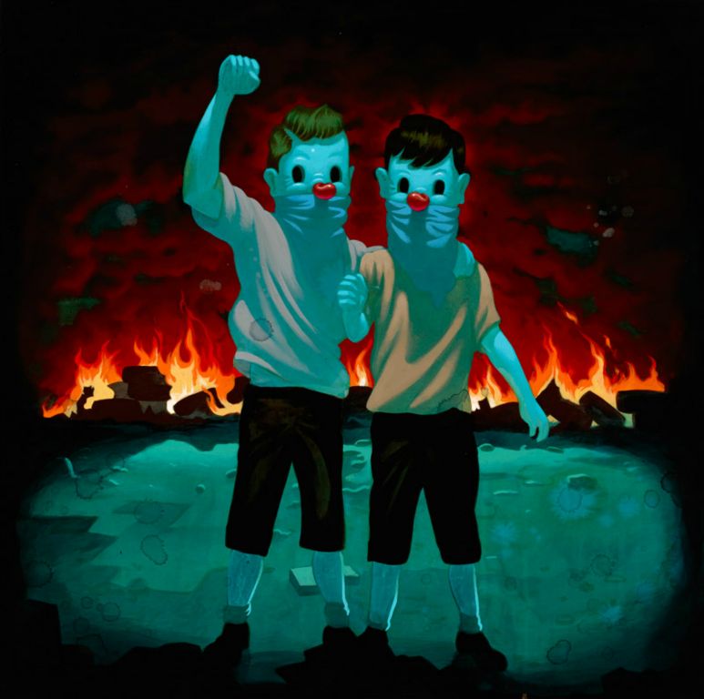 
Love & Hate, Acrylic on canvas, 24 x 24 in, 2012

